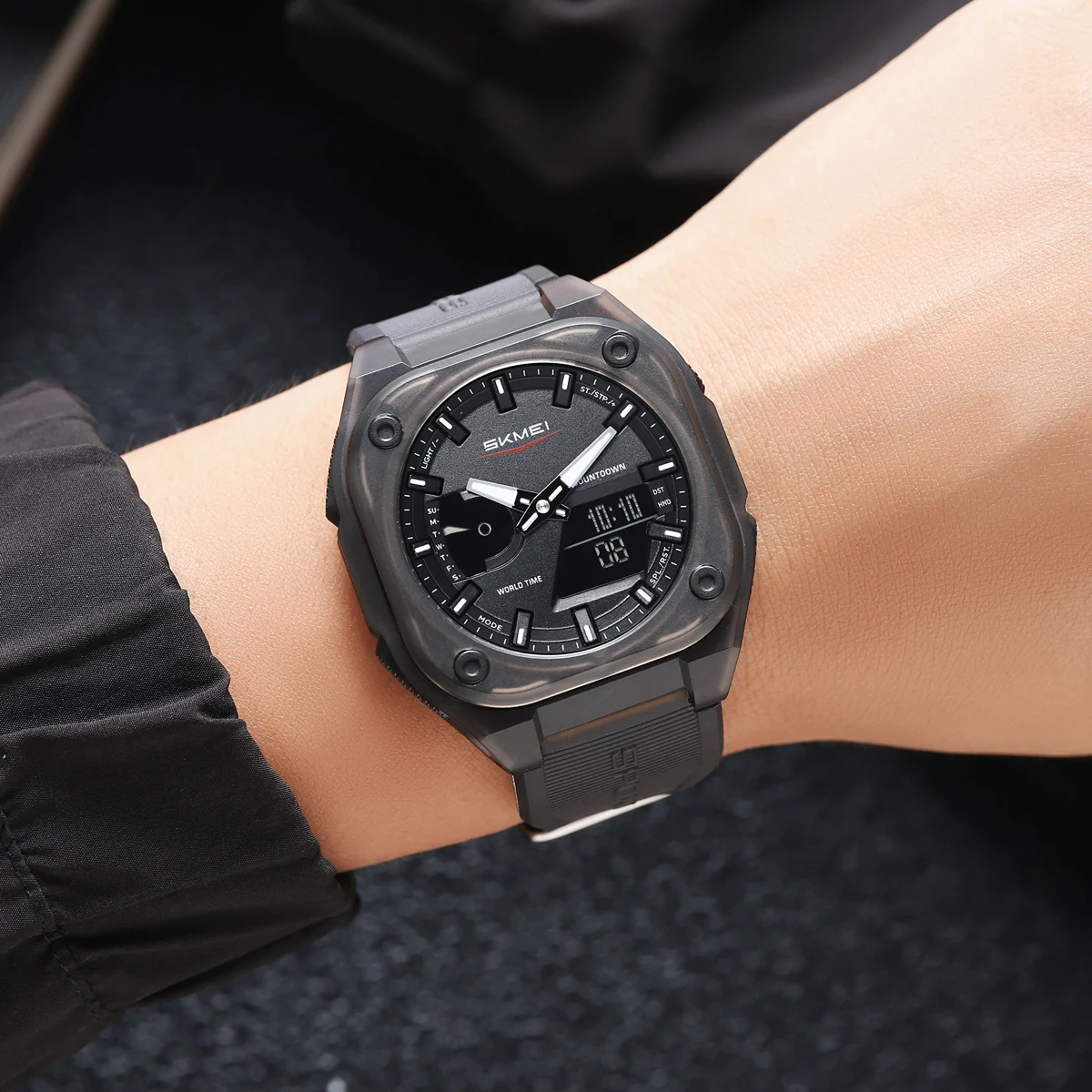 Reloj electrónico Digital SKMEI Business Orologi, relojes deportivos de moda para hombres, reloj de pulsera resistente al agua, reloj despertador, relojes Mannen