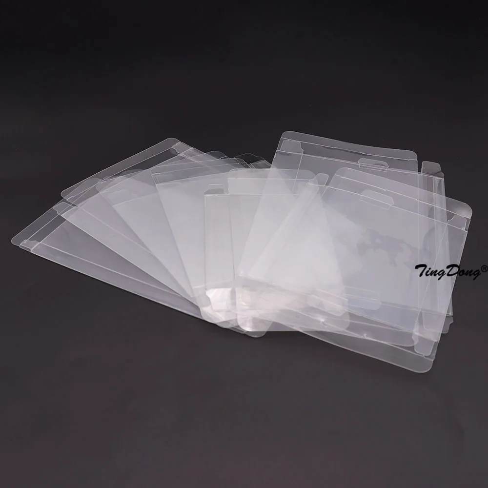 Caja de cartuchos de juego transparente, Protector de plástico PET para juegos CIB para N64 NES SNES para GB GBA GBC NGPC Switch PS5, 10 Uds.