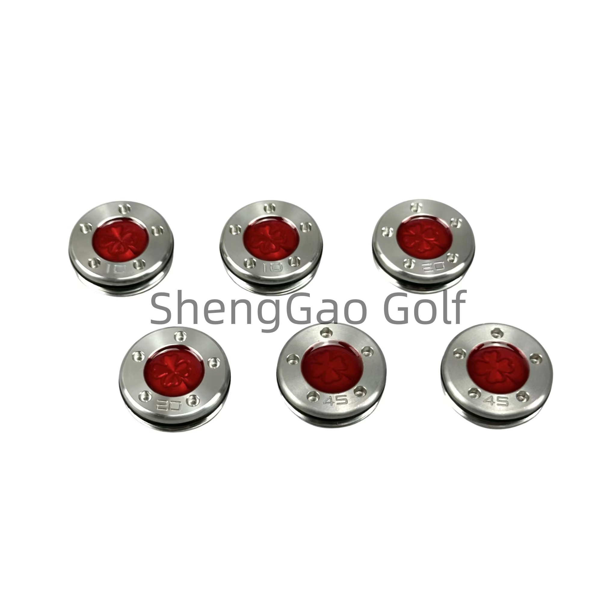 2 uds., 5g/10g/15g/20g/25g/30g/35g/40g, pesas de trébol trevo verde de cuatro hojas de la suerte para Putters Titleist Scotty Cameron.