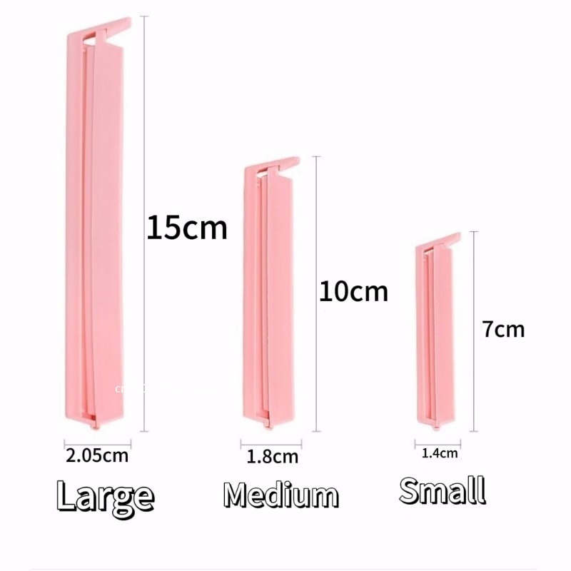 12pcs/set Food Storage Portable New Kitchen Accessories Food Snack Seal Sealing Bag Clips Sealer Clamp Plastic Tool 7/10/15cm