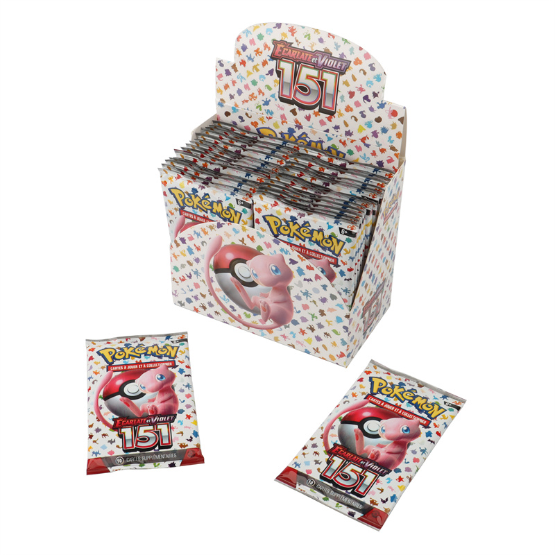 360Pcs French version Pokémon TCG: Scarlet & Violet 151 classics Expansion Booster Box Pokemon trade card 36 Pack Box