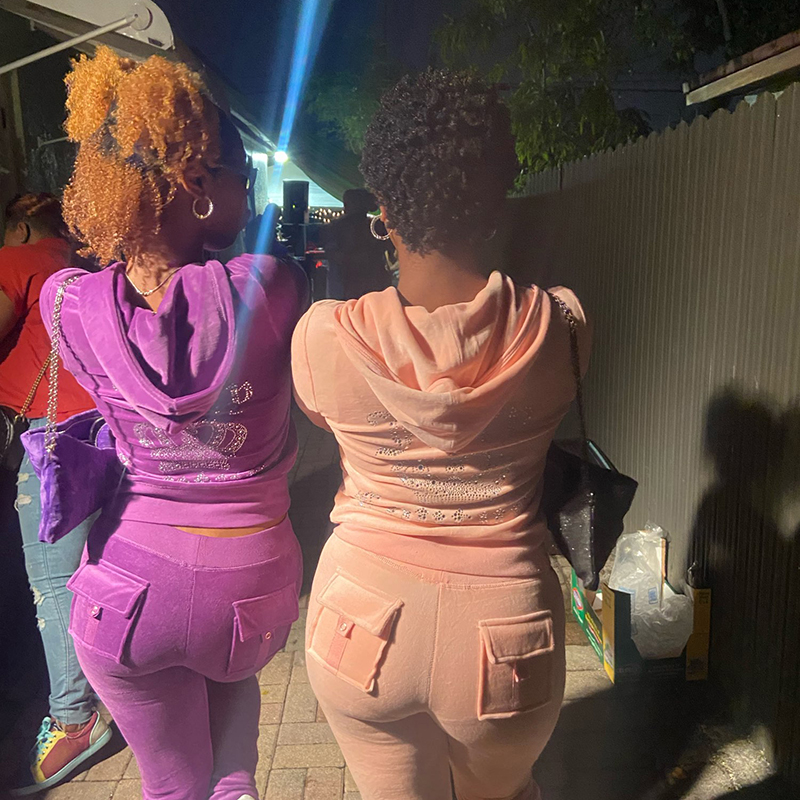 Y2k ベルベットトラックスーツ春秋の女性暖かい 2 ピースベルベットトラックスーツ石積みクラウントラックスーツカジュアルエレガントなレディース春ジャケット