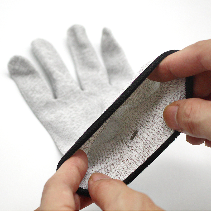 Elektroden Leitfähige Faserhandschuhe für Maschine Ems Einheit Finger Muskelstimulator Massagegerät Körpermassagegerät Zubehör