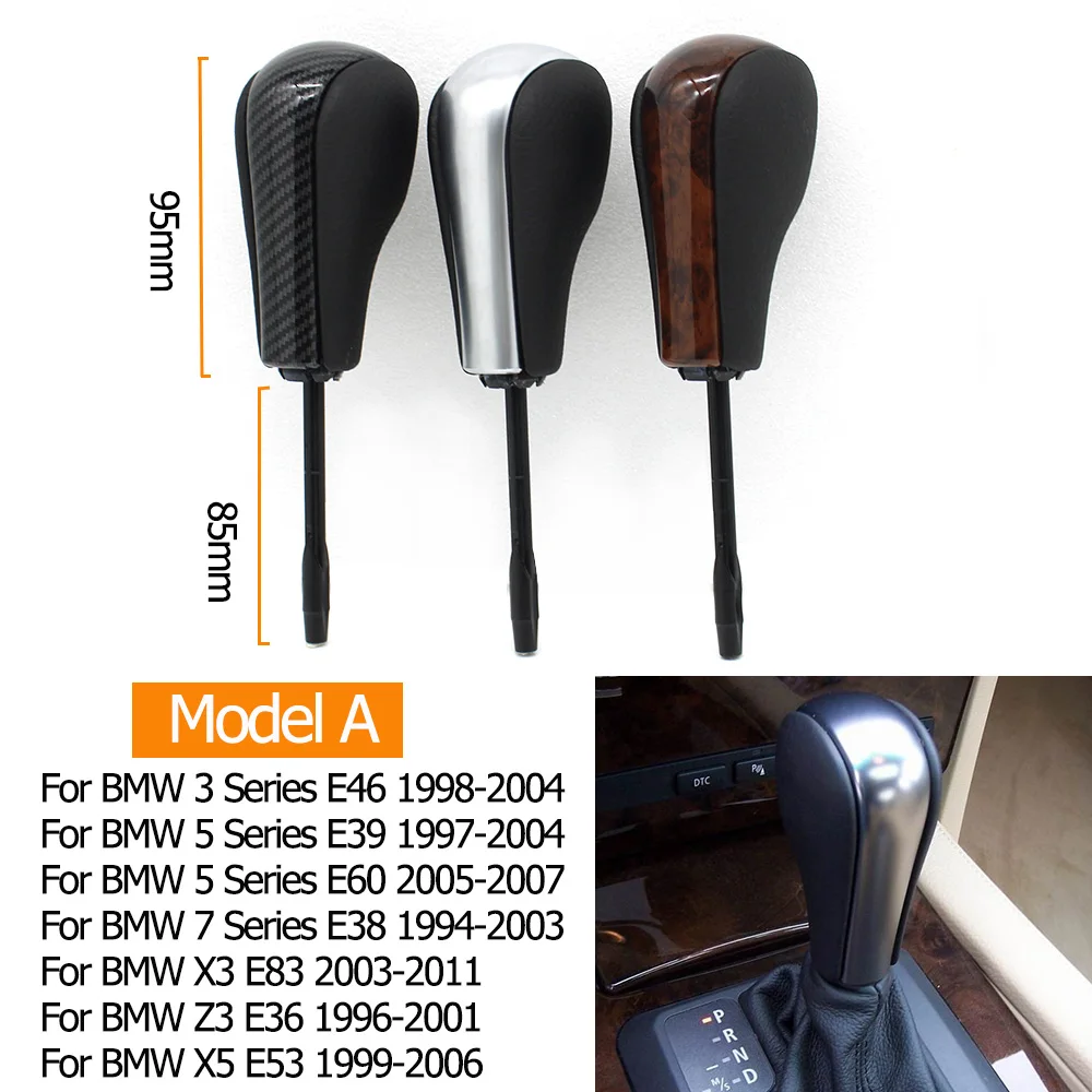 Car Gear Shift Knob Lever Shifter Stick For BMW 1 3 5 7 X1 X3 X5 Z3 Z4 Series E46 E39 E36 E53 E60 E83 E84 E85 E86 E87 E89 E90