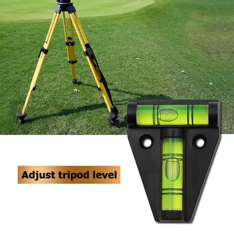 T-tipo espírito nível de plástico medição vertical e horizontal ajustador escopo triângulo nível kit de medição para caravana campista