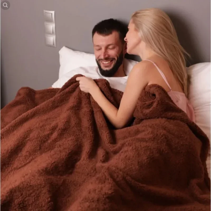 Winter Warm Thickened King Size Blanket 100% Waterproof And Stain Resistant-blanket Cozy Shaggy Blanket Couple Romantic Blanket