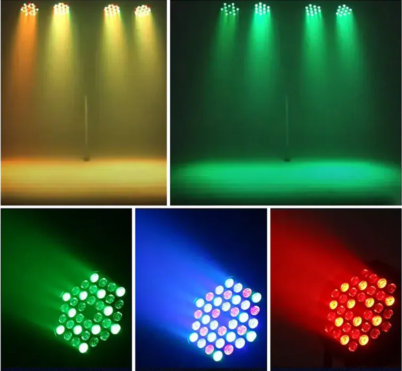 36W Professional Disco light DMX512 Voice Control RGB LED Ktv Bar Party DJ Decorative Stage Light Effect Projector par lamp