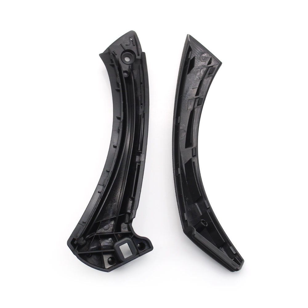 車黒左右乗客インナーハンドルインテリアドアパネルプルトリムカバー BMW 3 シリーズ E90 E91 316 318 320 325 328i