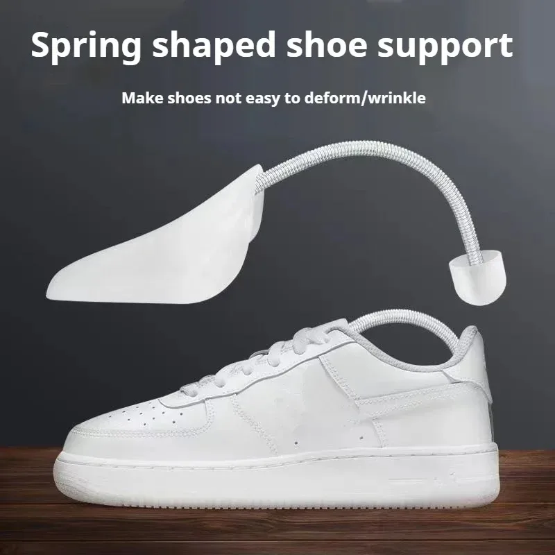 1 paio di alberi per scarpe a molla anti deformazione supporto interno scarpe barella modellante antirughe supporto per barella per scarpe
