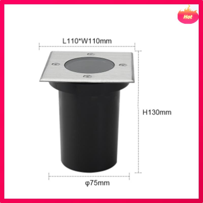 Lampa podłogowa GU10 do użytku zewnętrznego - Obudowa podziemna do żarówek GU10