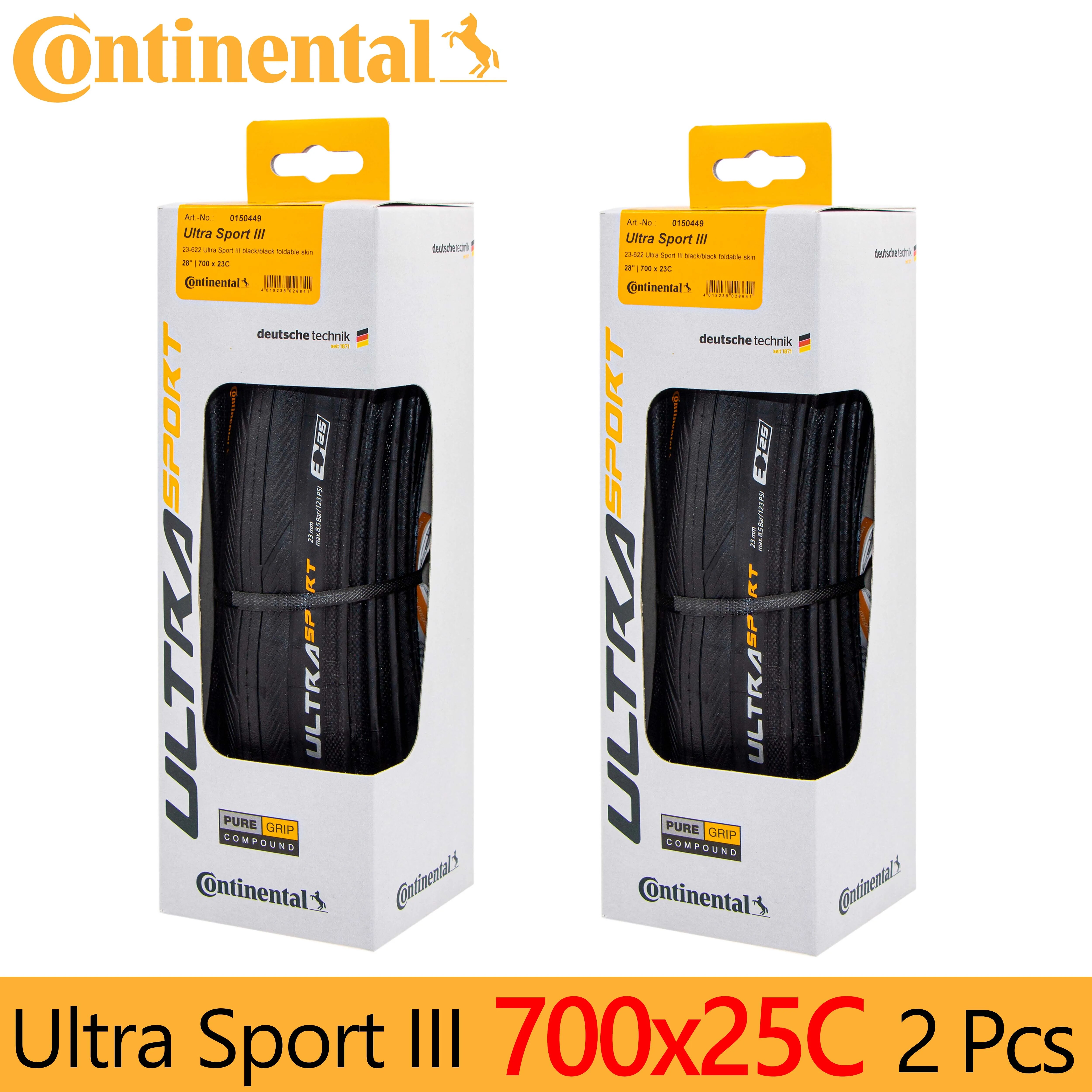 1 Paar Continental ULTRA SPORT III Straßenreifen 700x23/25/28C Rennrad Drahtreifen faltbarer Reifen
