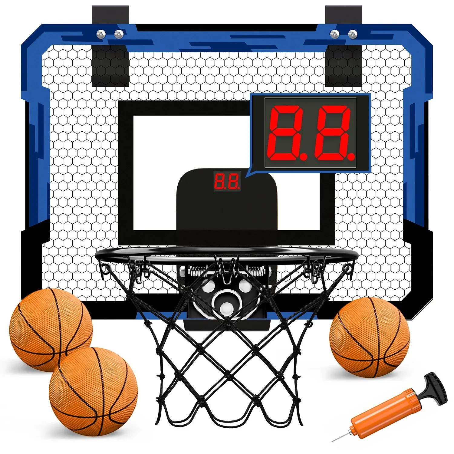 Anello Canestro da basket a parete per allenamento indoor a casa Giocattolo da basket per bambini Mini canestro da basket Set per giochi all'aperto per bambini