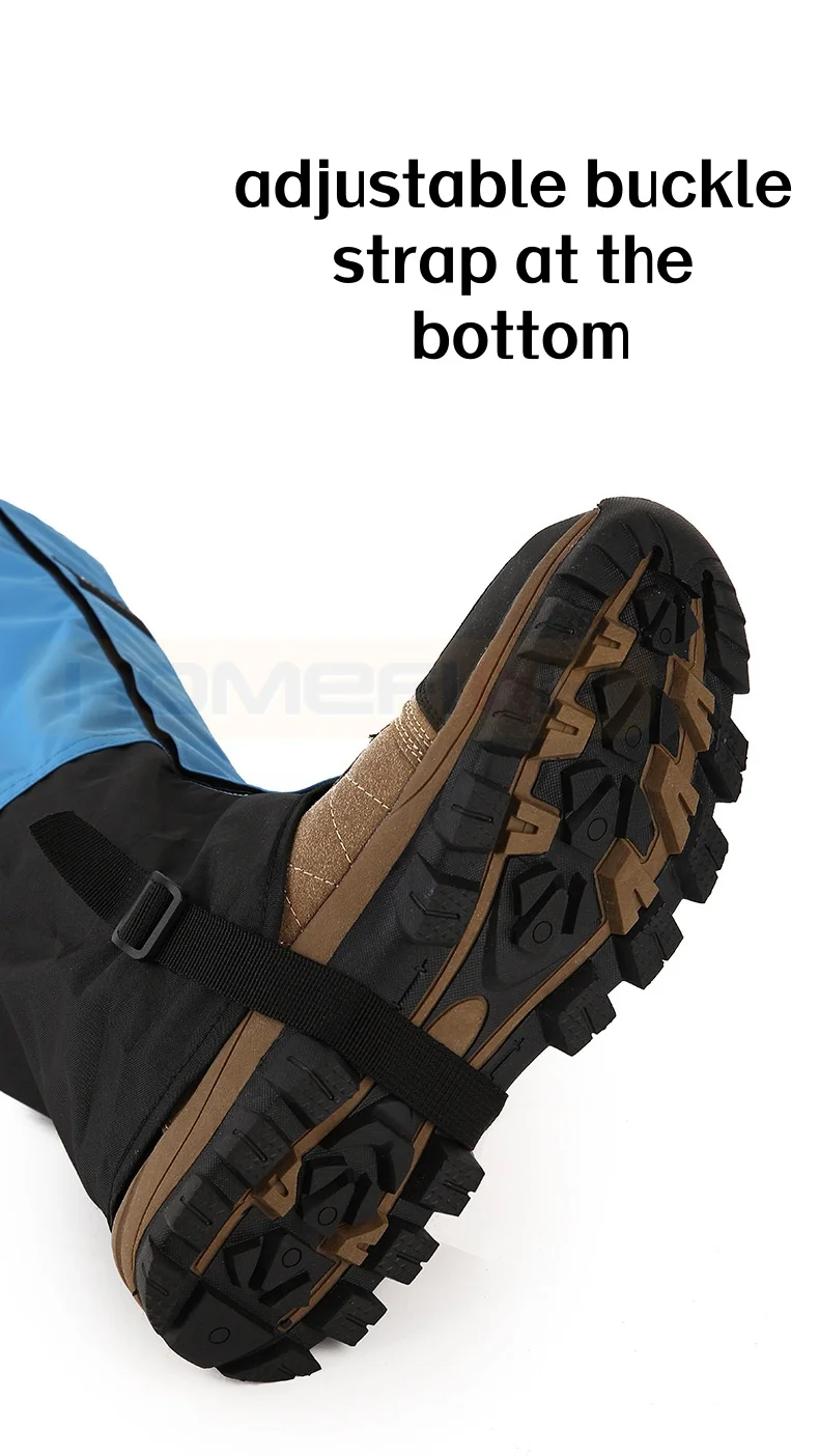 1 Pair Waterproof Leg Covers Elastic Strap Long Tube Legs Protection Hiking Skiing Climbing Trouser Shoes Cover Durable Bandage