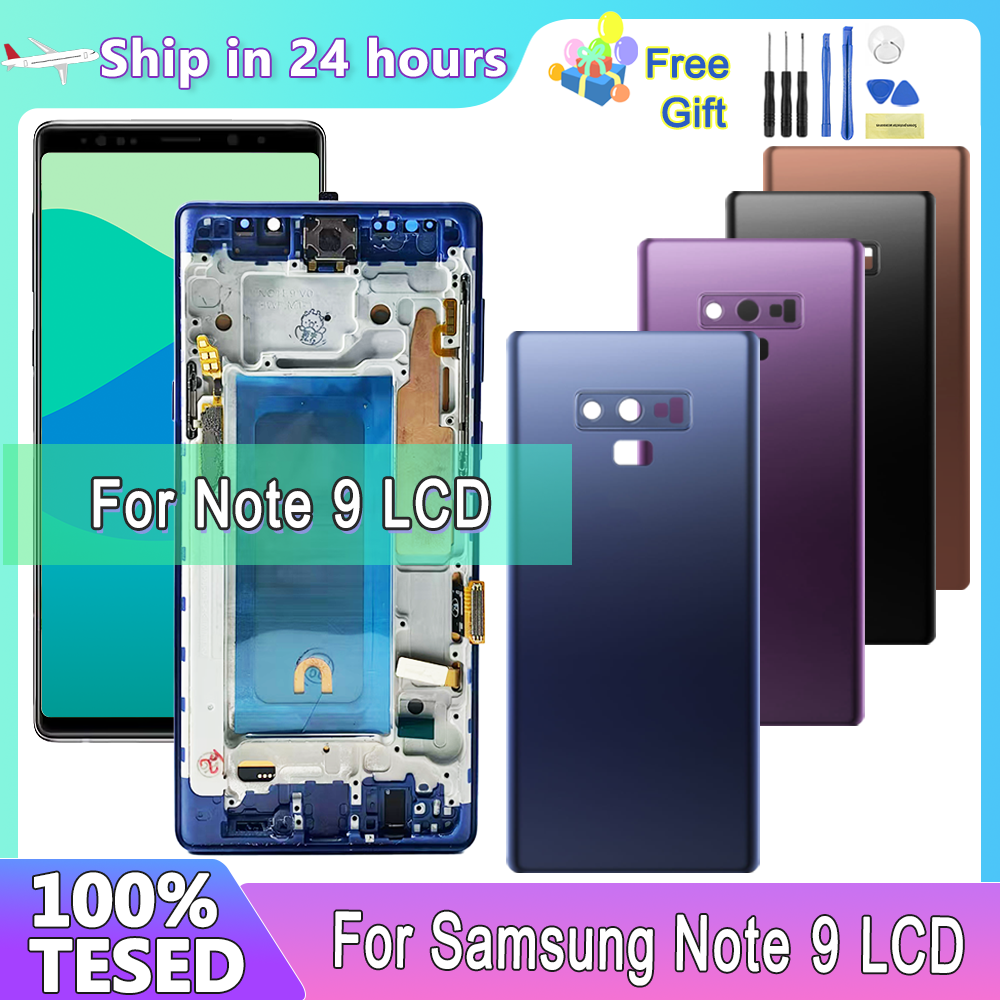 TFT для Samsung Galaxy Note 9 N960F N960F/DS N960U ЖК-дисплей цифровой сенсорный экран с рамкой для Samsung Note 9 ЖК-дисплей в сборе