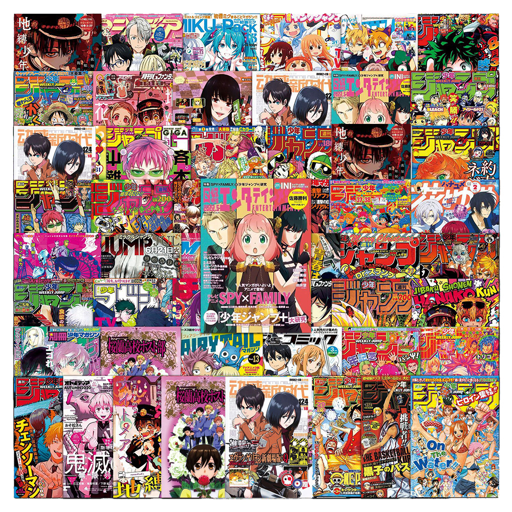 10/30/50 Uds carteles de Anime pegatinas Cool SPY×FAMILY Jujutsu Kaisen pegatinas de grafiti de dibujos animados para teléfono monopatín Notebook