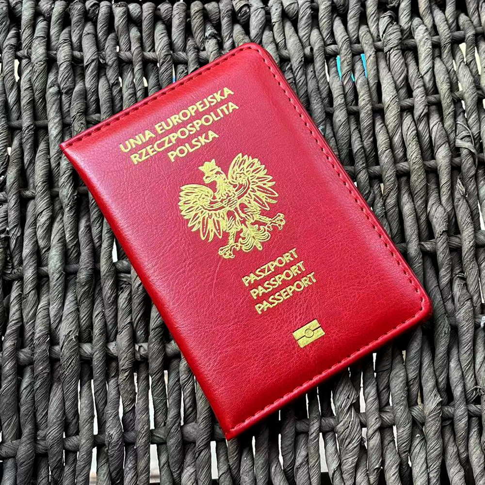 Polonia Funda para pasaporte polaca Accesorios de viaje Funda para pasaporte Na Dokumenty Etui Na Paszport Okadka