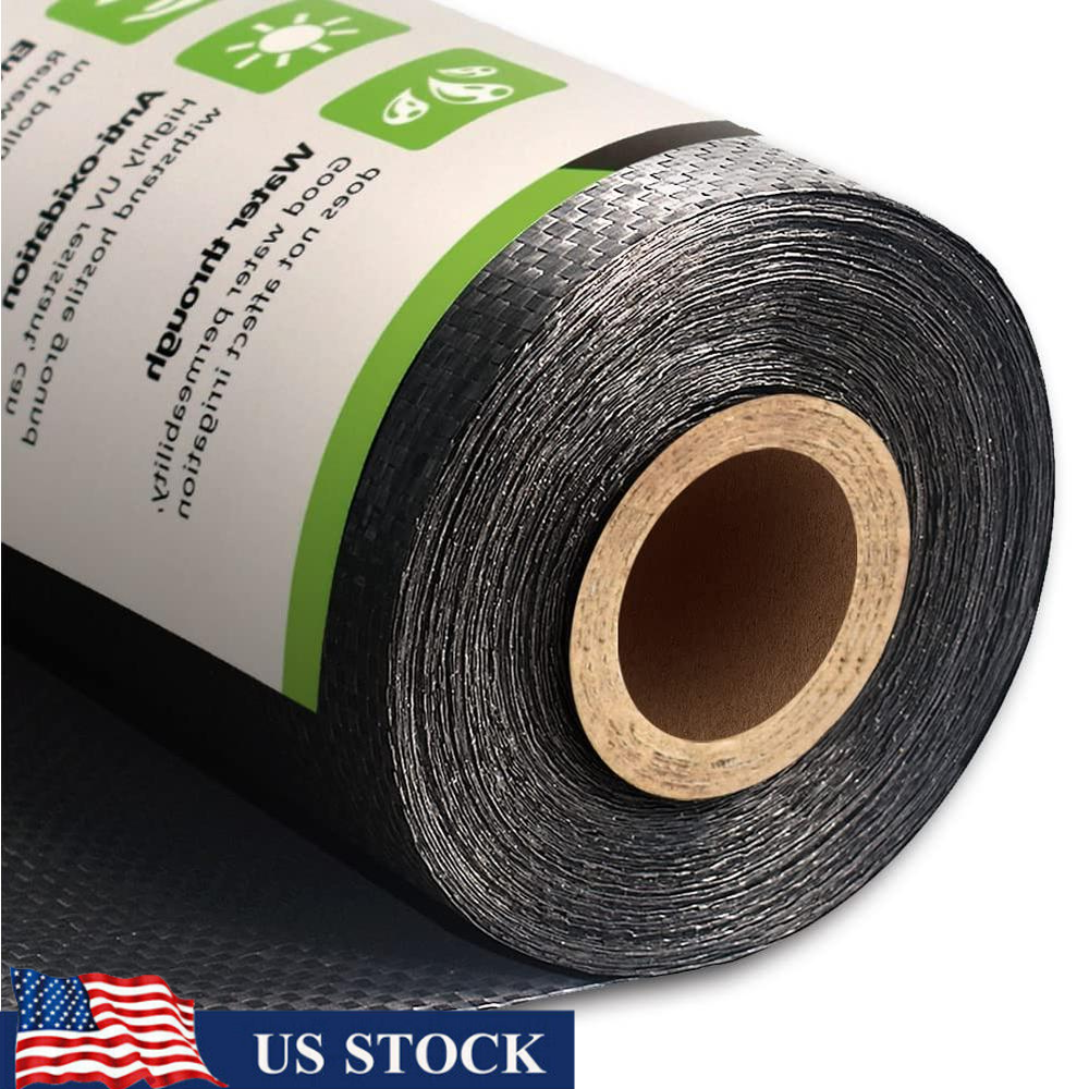 Premium 4x300FT Garden Weed Barrier Landscape Fabric Heavy Duty Woven Ground Cover Black Mulch Landscaping Fabric Thick & Sturdy