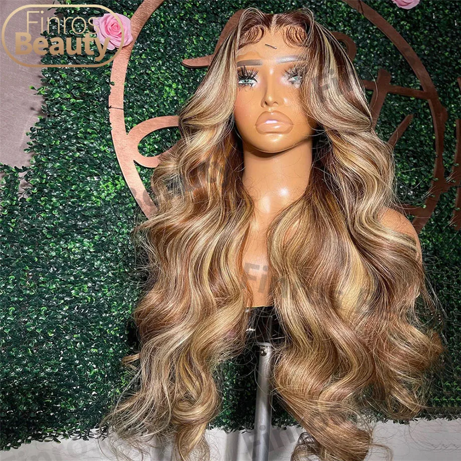 Onda do corpo peruca destaque ombre peruca dianteira do laço cabelo humano 30 32 Polegada perucas coloridas 13x4 13x6 hd perucas frontais do laço para preto