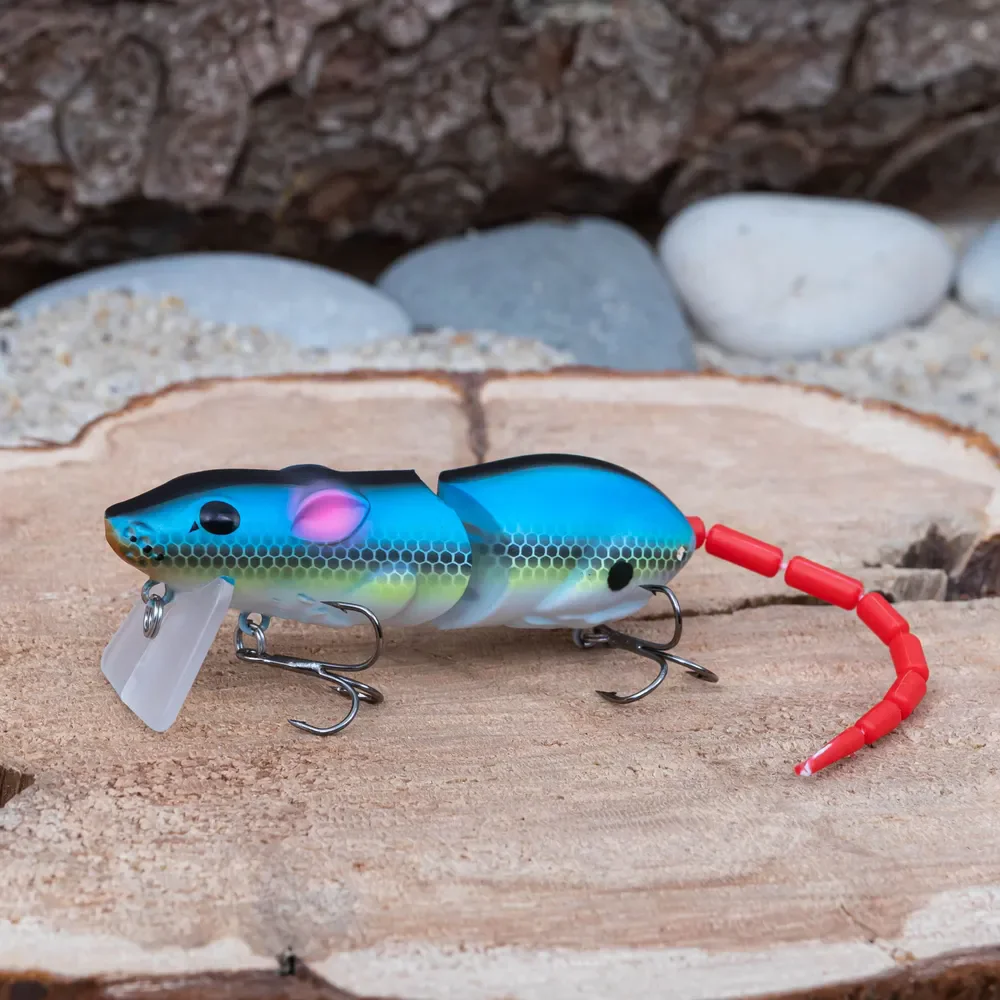 15.5CM 마우스 루어 인공 플라스틱 마우스 낚시 루어 Swimbait Rat Pike Bass Minnow Floatingbaits 낚시 태클 액세서리