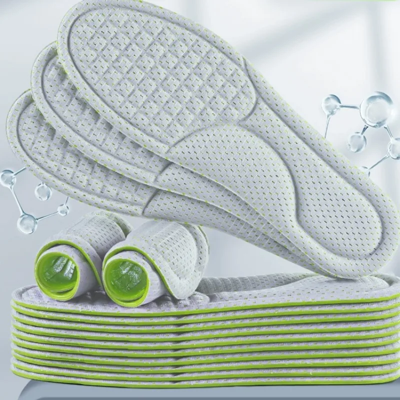 2/20pcs Unisex Memory Foam Orthopedic Insoles Deodorizing Insole Shoes Sports Absorbs Sweat Soft Antibacterial Shoe Accessories