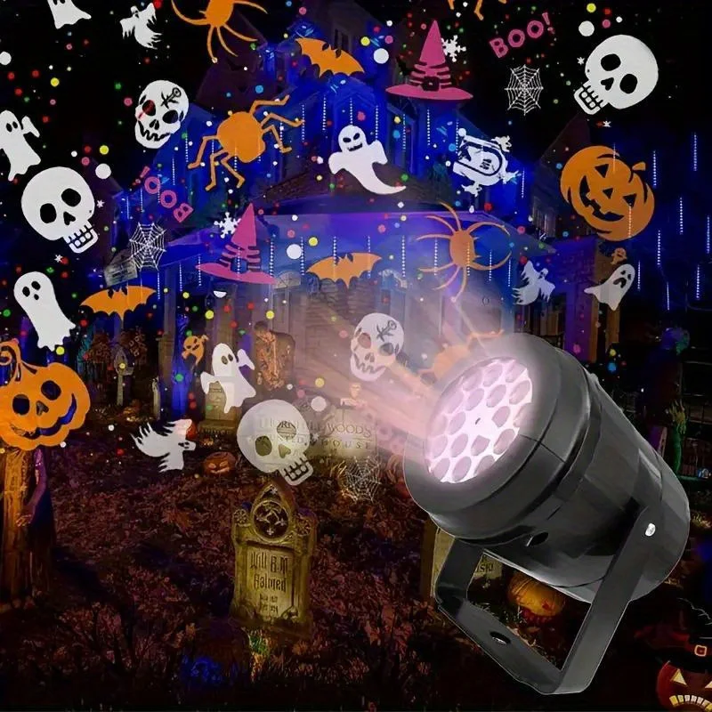 Proyector de Navidad y Halloween, luz LED nocturna de 5V alimentada por USB, fiesta navideña, proyección navideña giratoria para el Día de San Valentín
