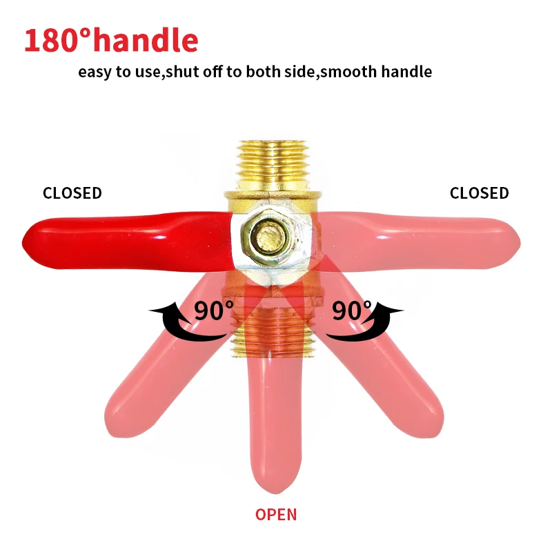 Đồng Kẽm Gai Van Bi 1/8 3/8 1/4 1/2 Nam FemleThread Cổng Kết Nối Khớp Đồng Ống Nối Adapter/8/10/12Mm Hose Barb