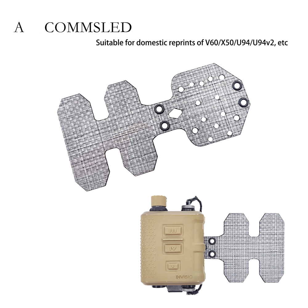 Colete tático universal ptt placa de extensão fixa v60/u94 molle placa de montagem importado tegris