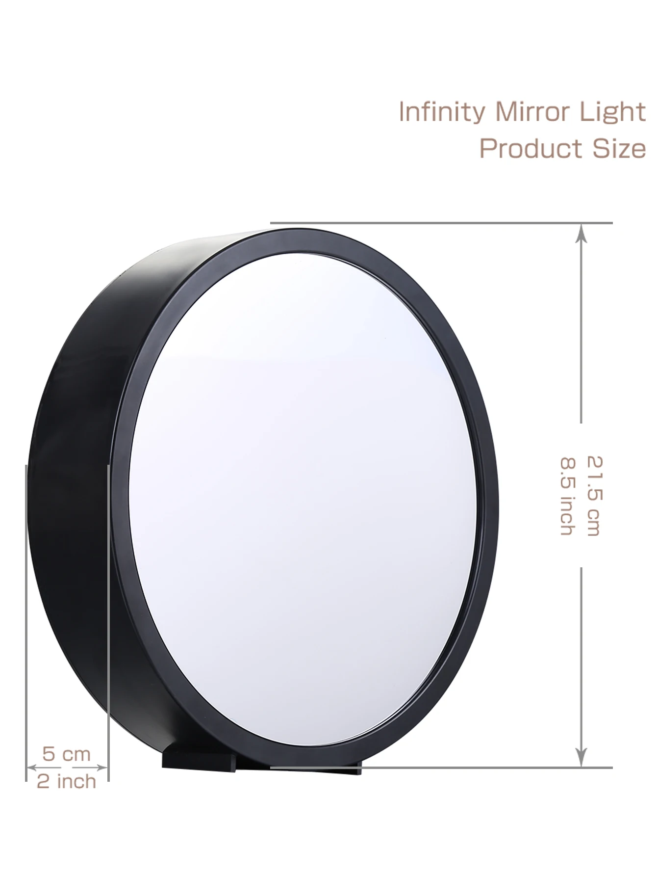 1pc LED infinity mirror light wall mounted& table mounted powered by 3*AA baterries or Type C(not included)