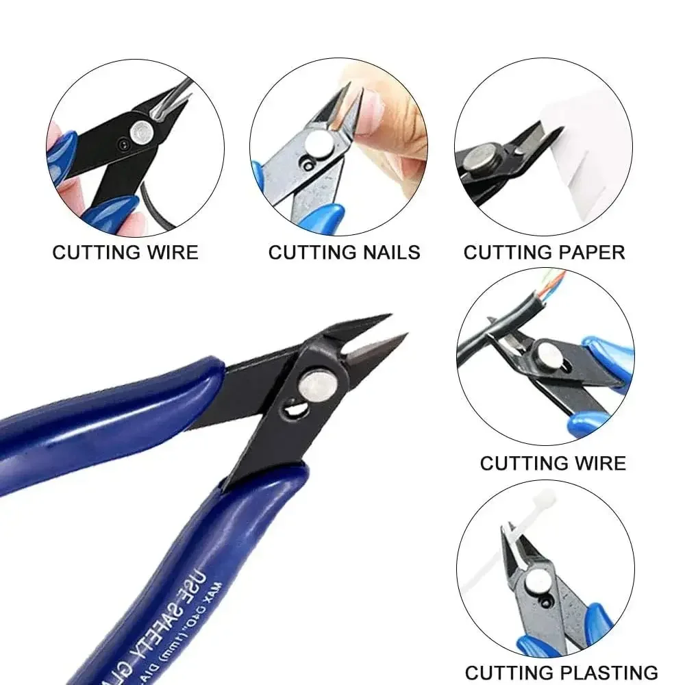 1PC 170 คีมอเนกประสงค์ DIY อิเล็กทรอนิกส์คีมตัดด้านข้างแนวทแยงเครื่องตัดสายไฟ 3D ชิ้นส่วนเครื่องพิมพ์เครื่องมือ