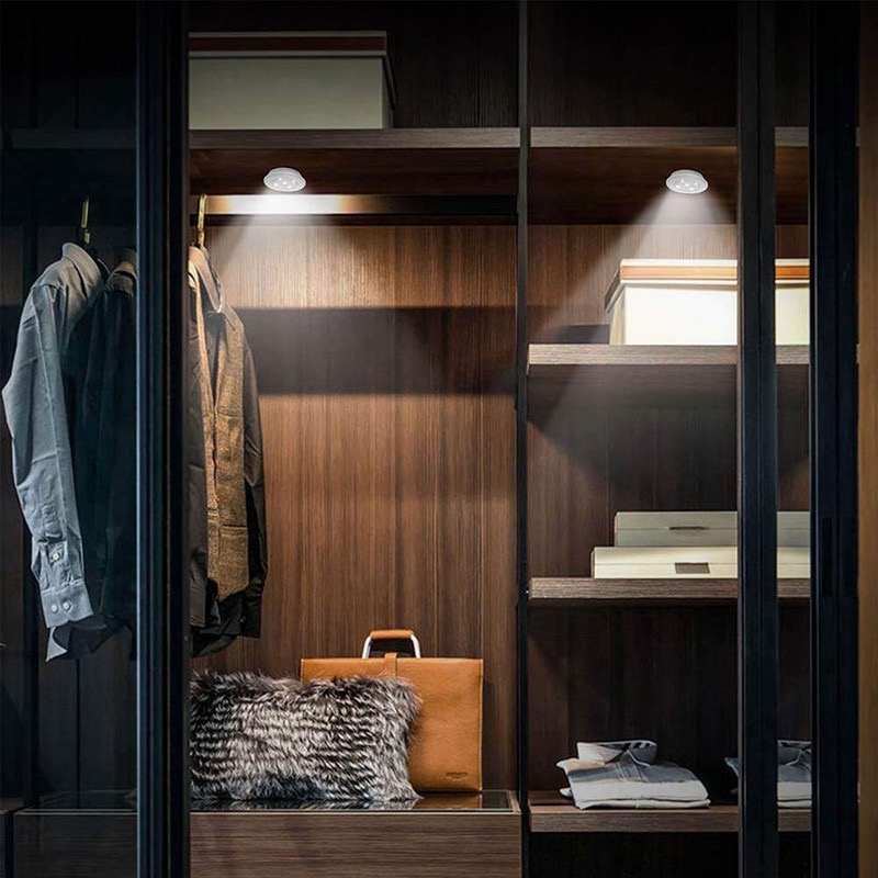 LED Wardrobe Light COB 5W Adjustable Remote Control Push Button Showcase Lamp For Stairs Kitchen Bathroom Wardrobe Night Light