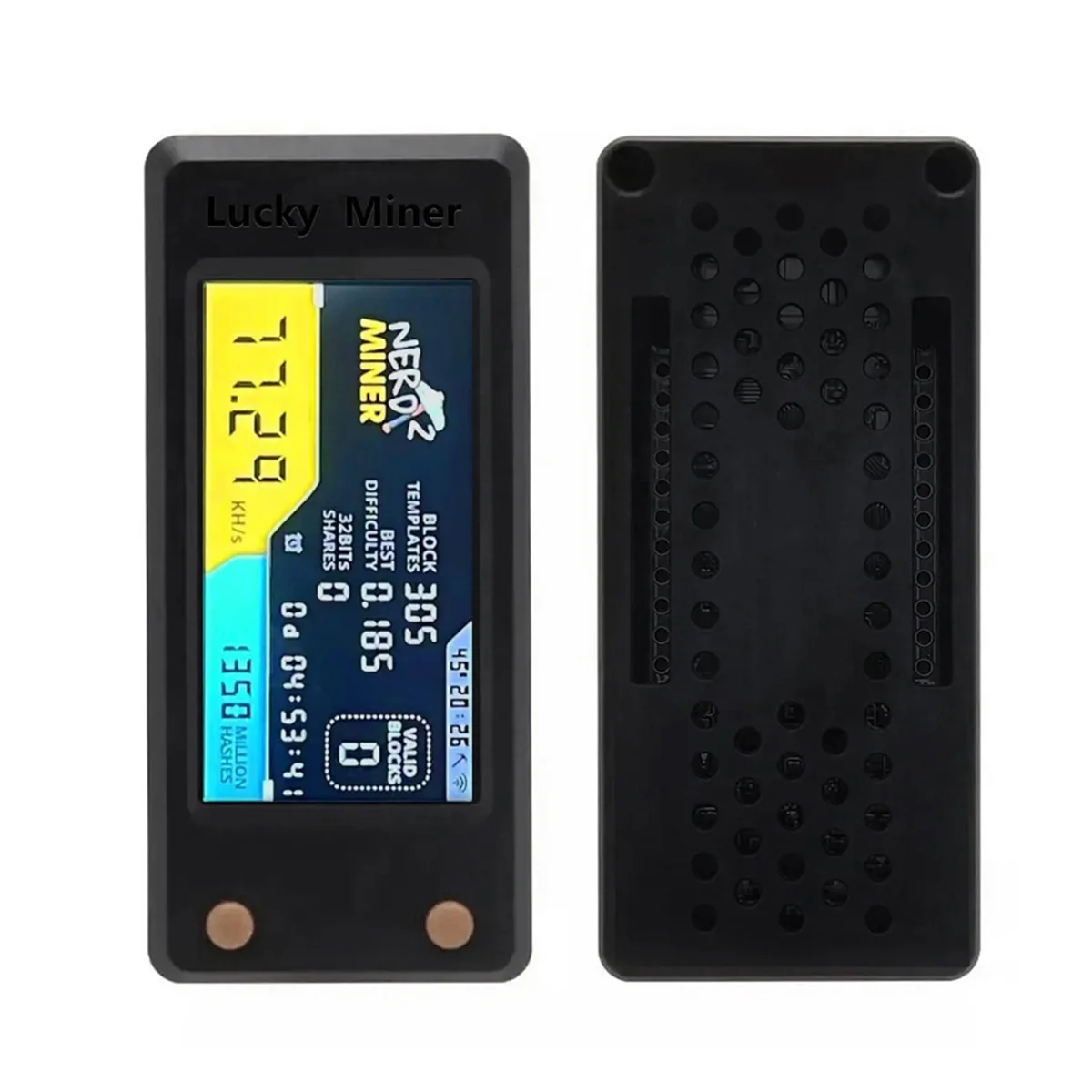 SuperDeals Nerdminer V2 78KH/S BTC Solo Lottery Miner com Display LCD Bitcoin BTC Crypto Miner ASIC Mineração Miner Silencioso