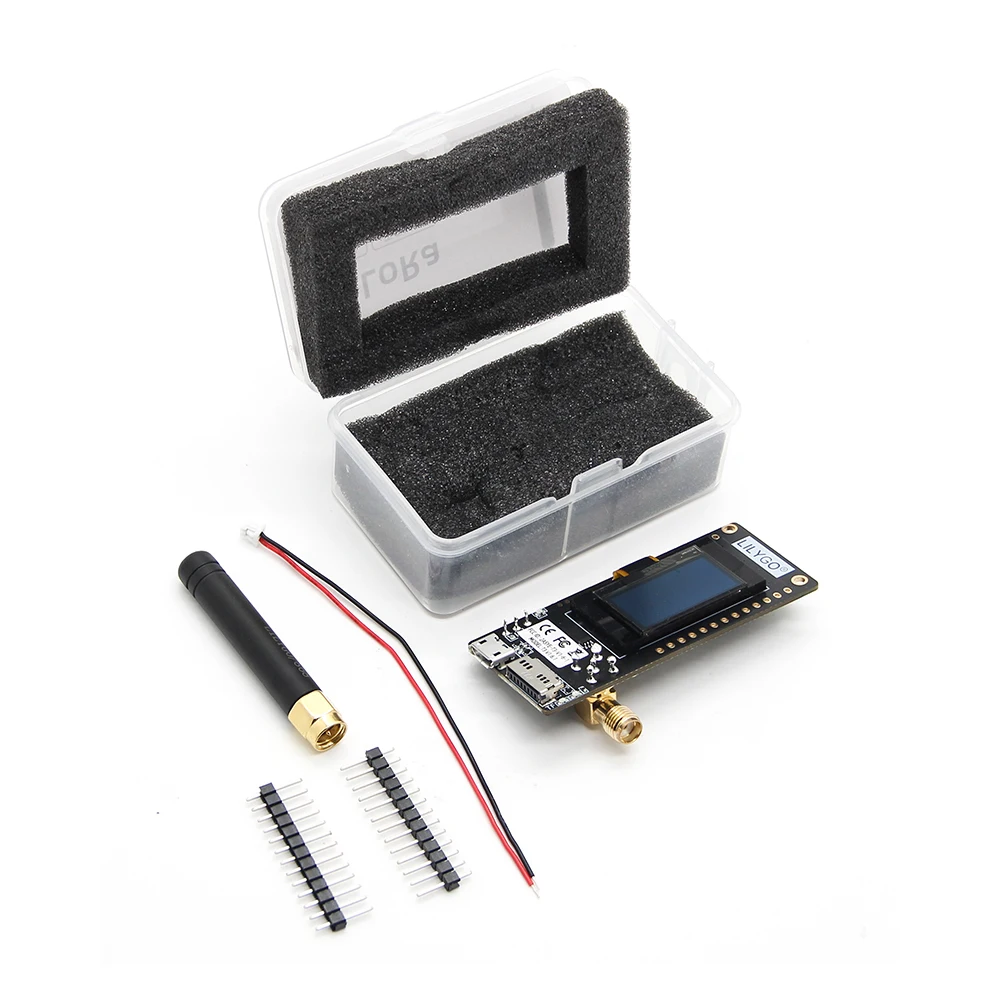 LILYGO ®   TTGO Meshtastic LoRa32 ESP32 LoRa Placa de desarrollo SX1276 SX1278 módulo 433/868/915MHz 0,96 pulgadas OLED LoRa de baja potencia