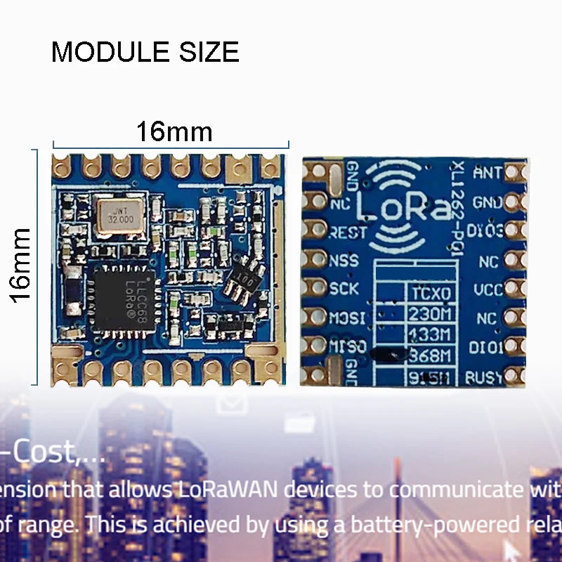 Беспроводной модуль GWS LoRa LLCC68 868 МГц 915 МГц дальнего действия ETSI ​ EN 300 220 FSK GFSK Беспроводной передатчик-приемник