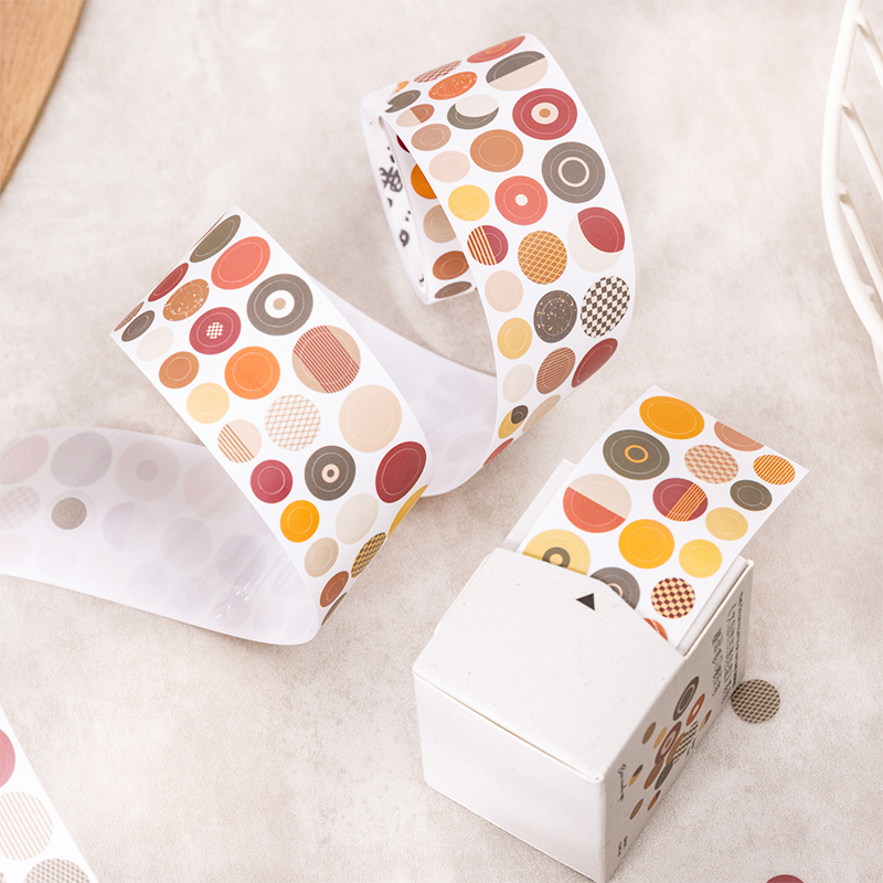 Yoofun 3x200 cm point Washi ruban pour Journal Scrapbooking bricolage déco indésirable Journal créatif couleur Palette ruban de masquage autocollants