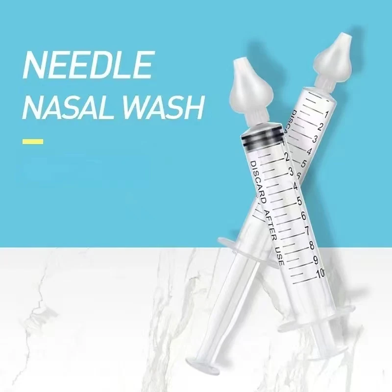 เครื่องช่วยหายใจจมูกเด็ก Professional Syringe Irrigator จมูกทําความสะอาดจมูกล้างอุปกรณ์ล้างจมูกแบบใช้ซ้ําได้สําหรับเด็ก
