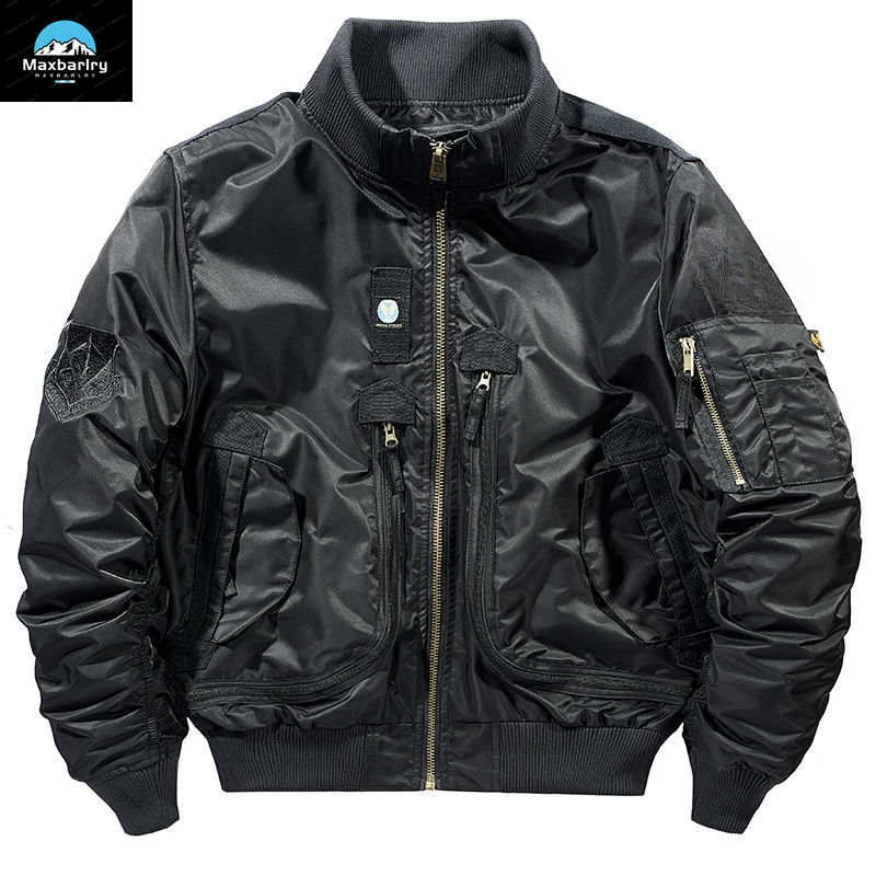 Ma-1 MA-1 chaqueta Bomber funcional para hombre, traje de béisbol Retro de gran tamaño, abrigo, ropa de marca, Chaqueta corta para hombre, otoño 2024