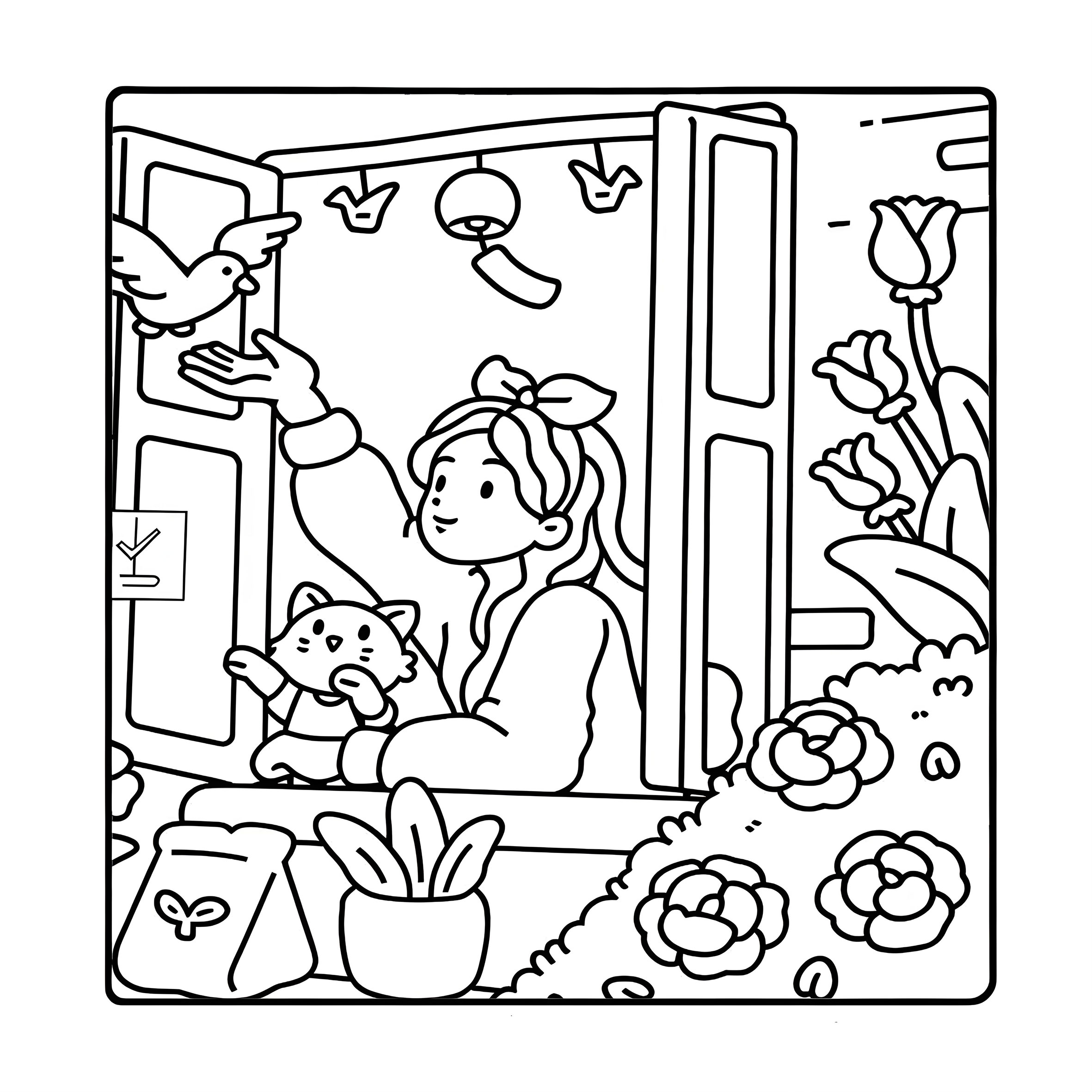 CHILL MOMENTS: リラックスのためのかわいい心地よい日常活動を描いた大人のための塗り絵 (Cozy Spaces Coloring)