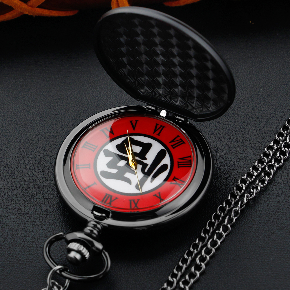 클래식 애니메이션 Wukong 남자와 여자의 석영 주머니 시계 복고풍 패션 목걸이 펜던트 학생 축제 선물