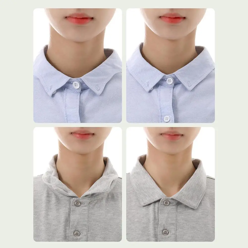 Esquina de Collar, cuerno antirizado, soporte fijo, correa Invisible desechable, Collar triangular Invisible, cinta autoadhesiva de estilo N4R3