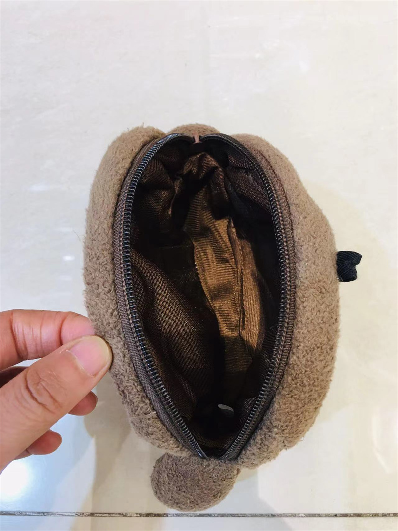 Domo Kun Plush Multi Storage Bag Makeup Organizer Pouch Kawaii Cute Coin Purse Wallet Cosmetic Bags Beauty Vanity Case