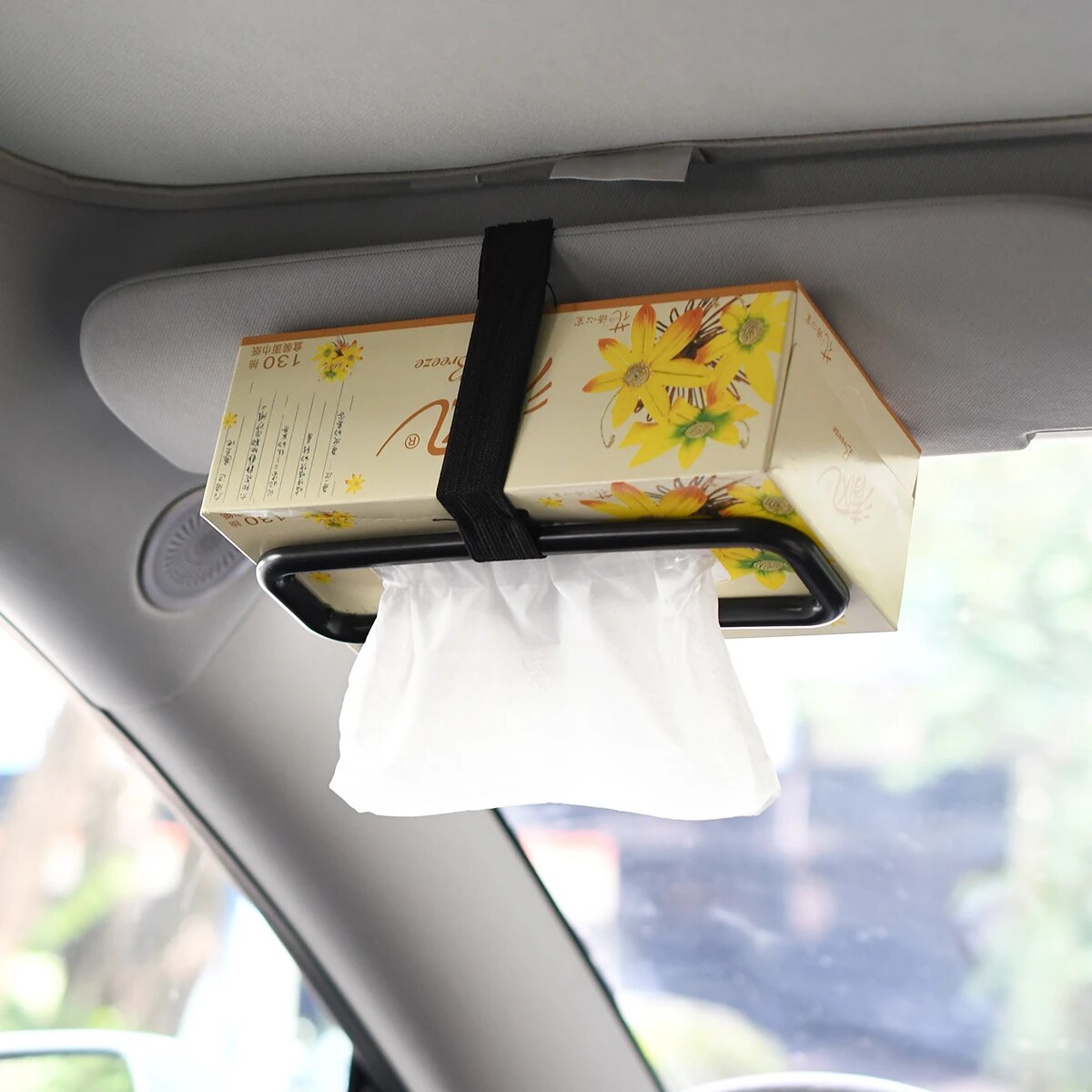 Auto Tissue Rack Clip Für Auto Universal Sonnenblende Serviette Box Sitz Zurück Tissue Halter Auto Innen Elastische Hängende Papier Abdeckung
