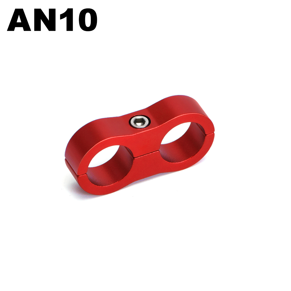 1pc universal de alumínio an4 an6 an8 an10 mangueira de borracha trançada linha braçadeira divisor boleto óleo combustível água mangueira tubo seprator kit