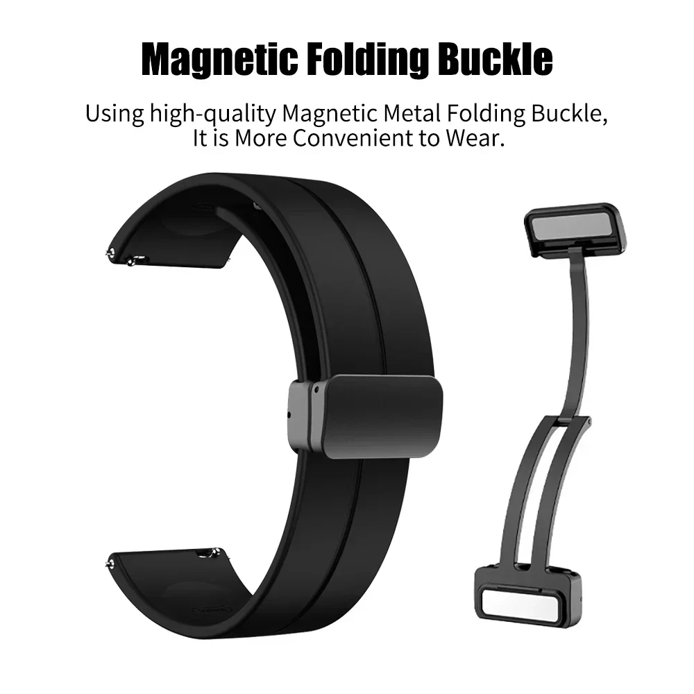 20mm 22mm Soft Silicone Smartwatch Band For Xiaomi Mi Watch 2 Pro/S3/S2/S1 Active Pro Color 2 Straps Replacement Bracelet Correa