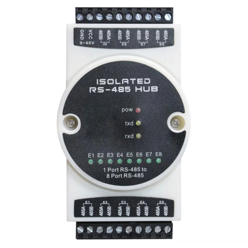 485 Hub 8 Kanaals RS485 Distributeur/Repeater Eén Sub Acht Industriële Foto-elektrische Geïsoleerde Relais