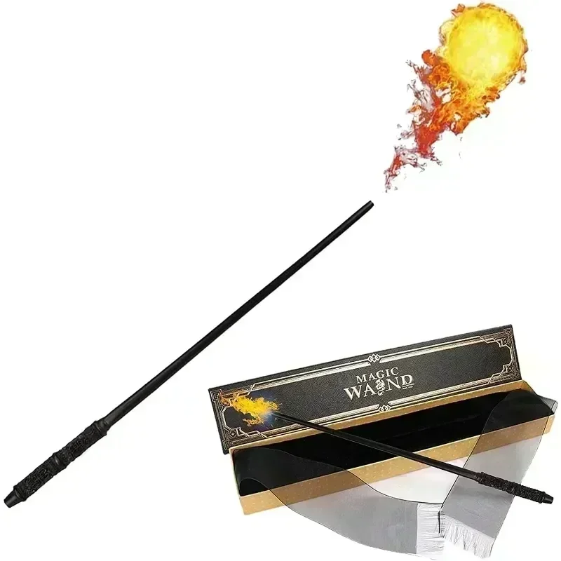 Harries feuerspeiende Zauberstäbe, komplettes Sortiment an magischen Bühnen-Requisiten, leuchtender Zauberstab, Halloween, Weihnachten, Cosplay, Geschenke, Spielzeug