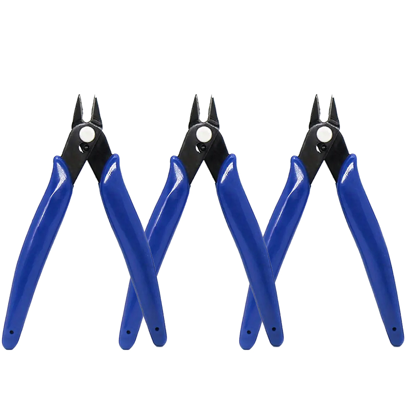 3 Stuks Diagonale Tang Carbon Staal Tang Draad Kabel Snijder Snijden Zijsnijder Platte Neus Tang Handmatige Scherpe Metalen Accessoires