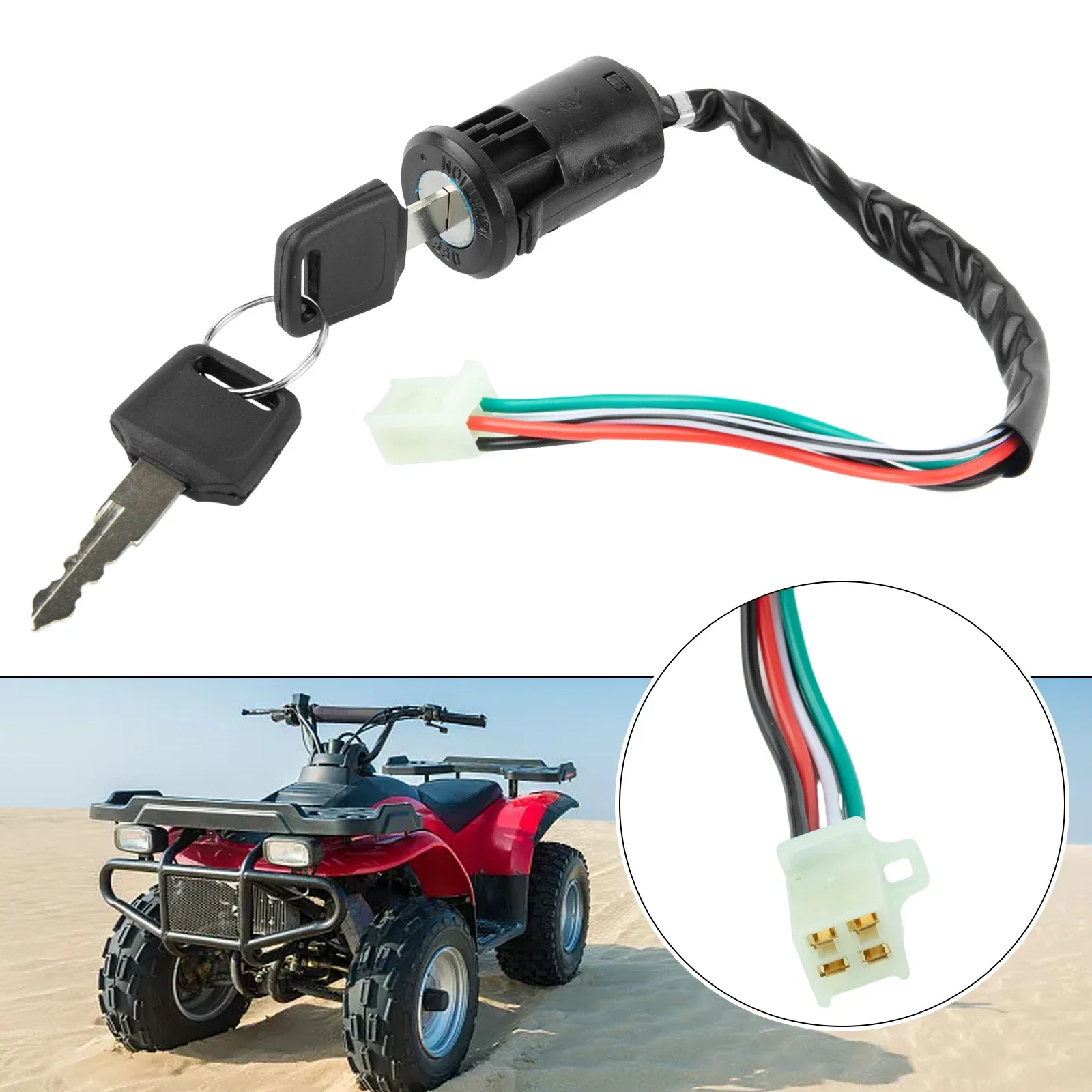 Motorfiets Contactslot + Sleutels Scooter Accessoires geschikt voor Quad Crossmotor Voor ATV Aan/Uit Plastic Universele Vervangende Onderdelen