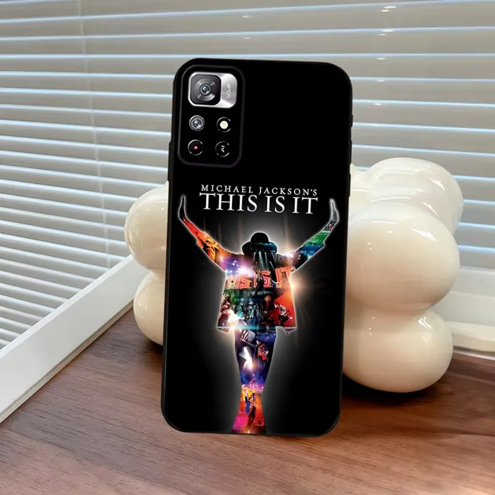 Casing ponsel penyanyi m-michael j-jackson untuk Samsung S25,S24,S23,S22,S21,FE,S30,S20,S10,Plus,Ultra,Lite 5G penutup silikon