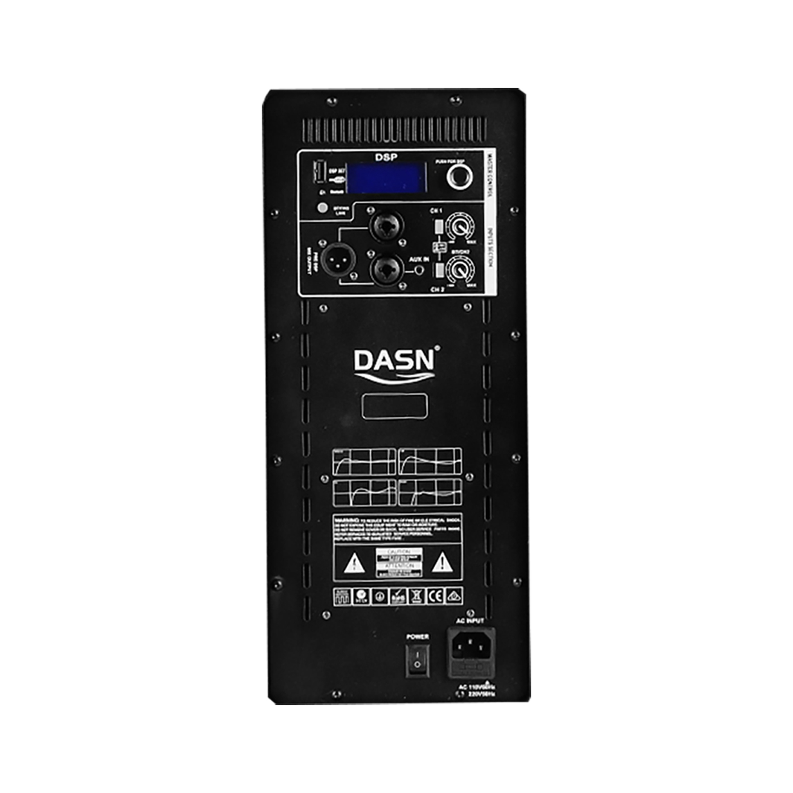 Dasn DC-4000W dsp misturador monobloco 2 vias classe d bt tws módulo amplificador de potência placa áudio profissional rms 1000w