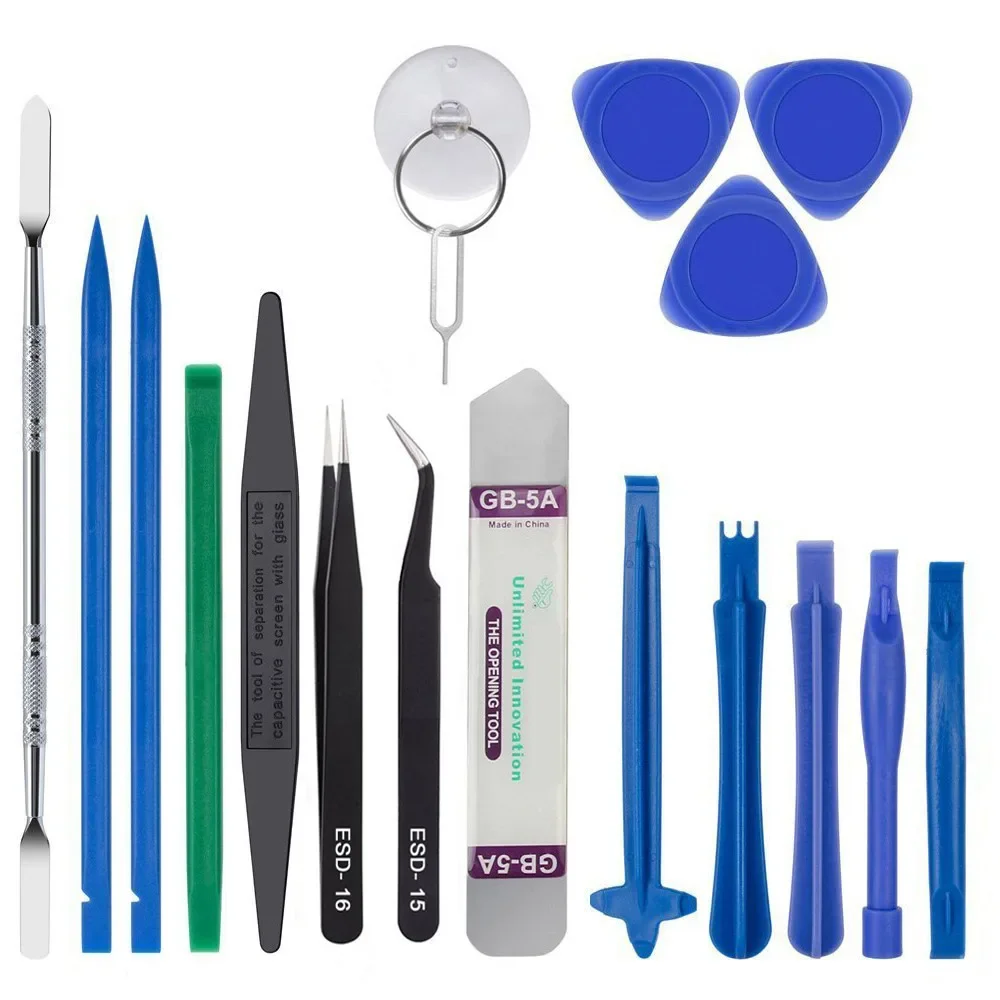 Kit de herramientas multiapertura para reparación de portátiles 18 en 1, juego de destornilladores de precisión para teléfono móvil 11 X XS Sumsun iPad iPod